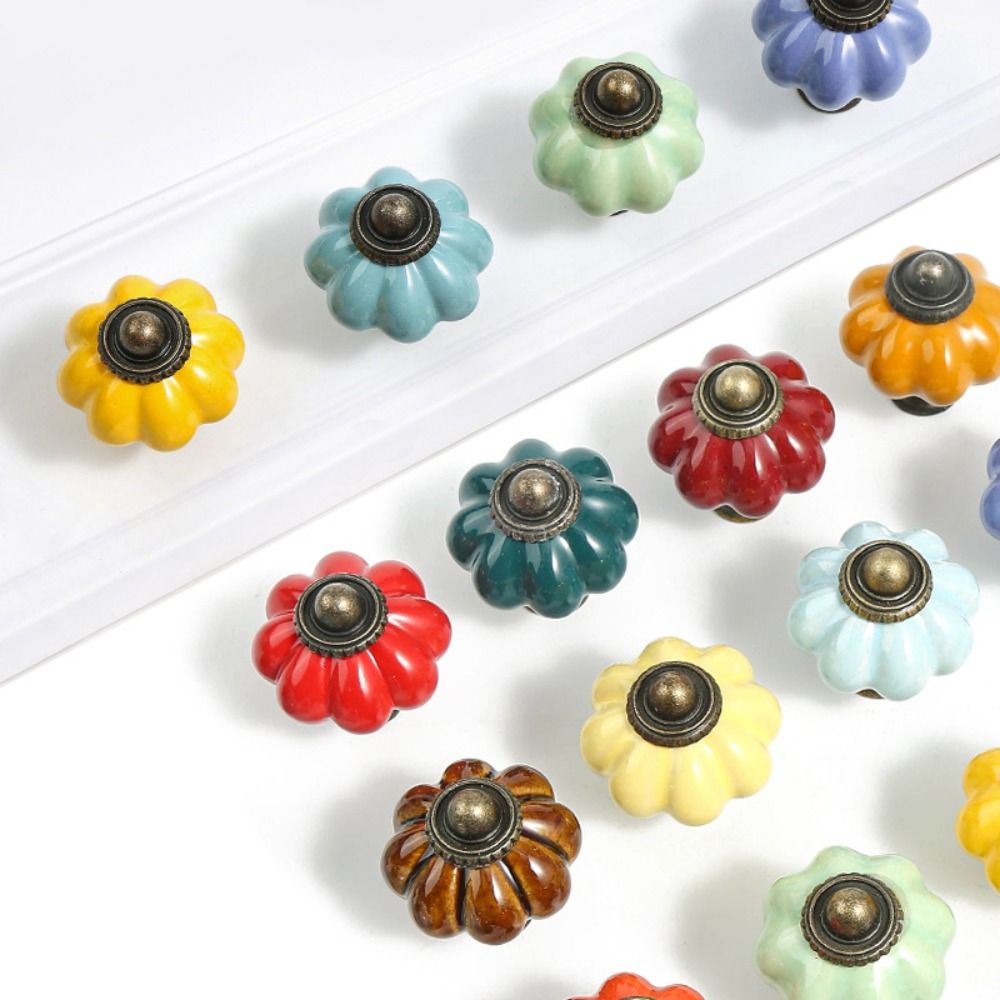 มือจับเซรามิกรูปฟักทองแบบรูเดี - Cabinet Knob Round บทวิจารณ์และราคา
