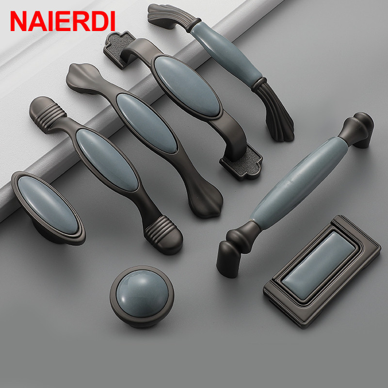NAIERDI ตู้เซรามิค Knobs Handl - Furniture Hardware Vintage บทวิจารณ์และราคา