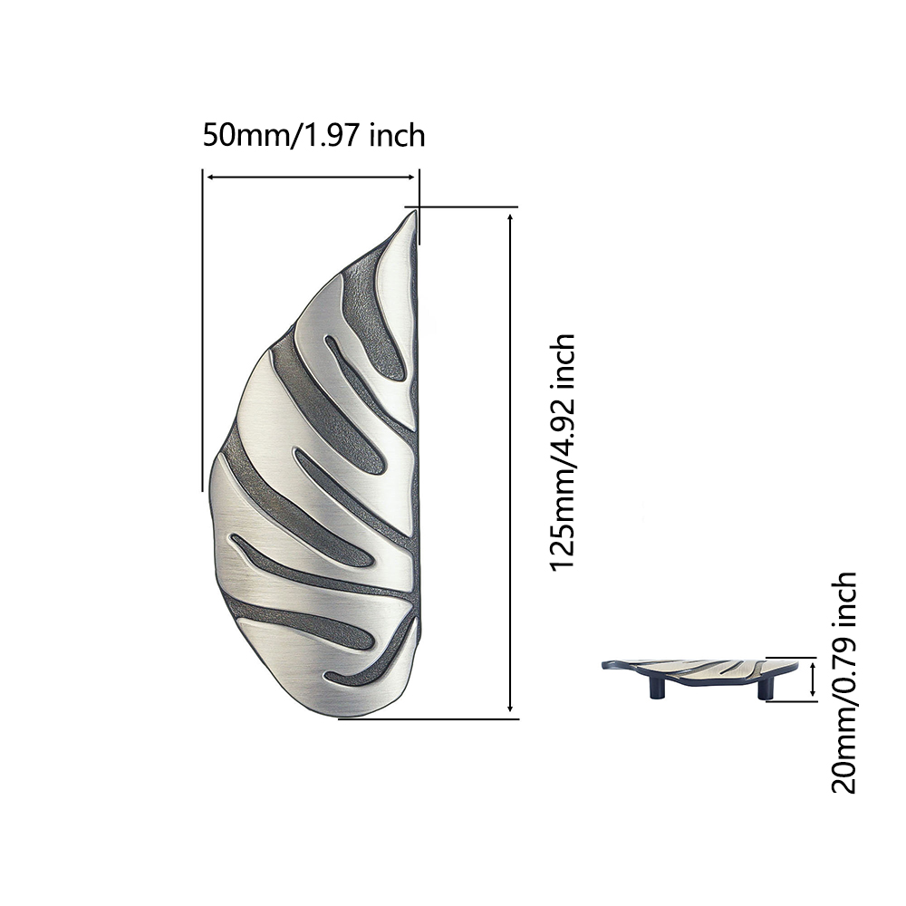 สังกะสีอัลลอยด์ Monstera Leaf  - Unique Furniture Hardware Pulls บทวิจารณ์และราคา
